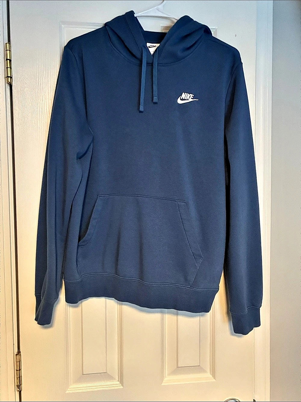Nike Sportswear Club Fleece Pullover Hoodie Blue Large